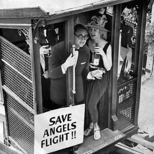 Thank you Los Angeles Times, for this wonderful slide show of "Angels Flight's First Opening"! 

Pictured: Radio/TV personality, Jim Hawthorne.  1969

(Photo by Ray Graham/Los Angeles Times)