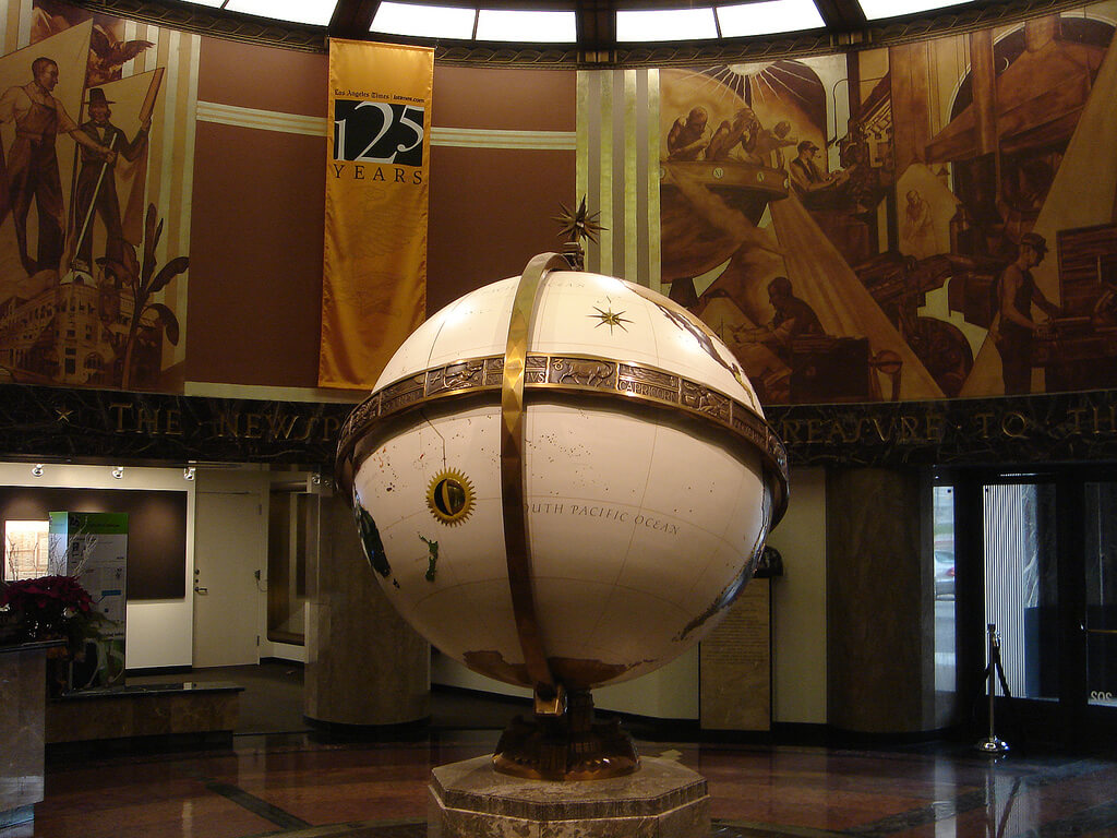 Los Angeles Times Globe Lobby Tour